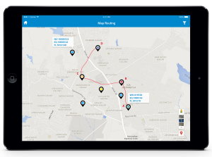 Route Plan Optimization and Graphical Dashboard for Mobile Work Order Management