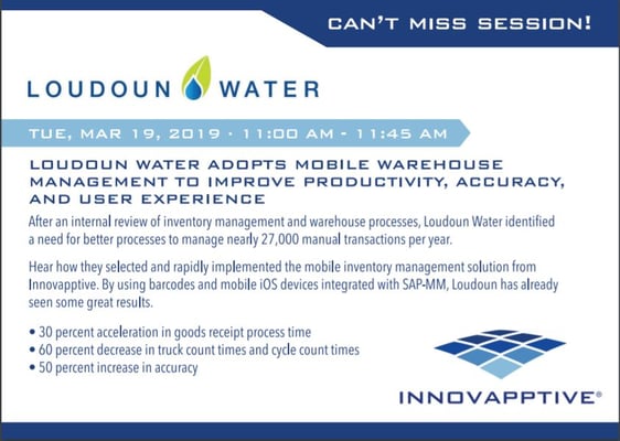 Loudoun Water Hosting Discussion Track at SAP-Centric EAM / SCM Conference