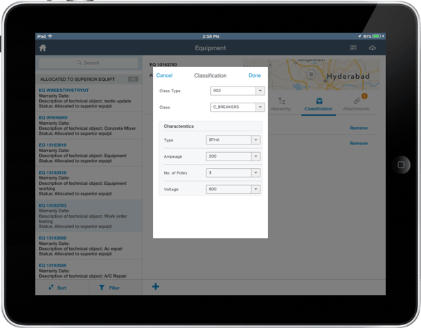 mWorkOrder 6.1 Screen 02