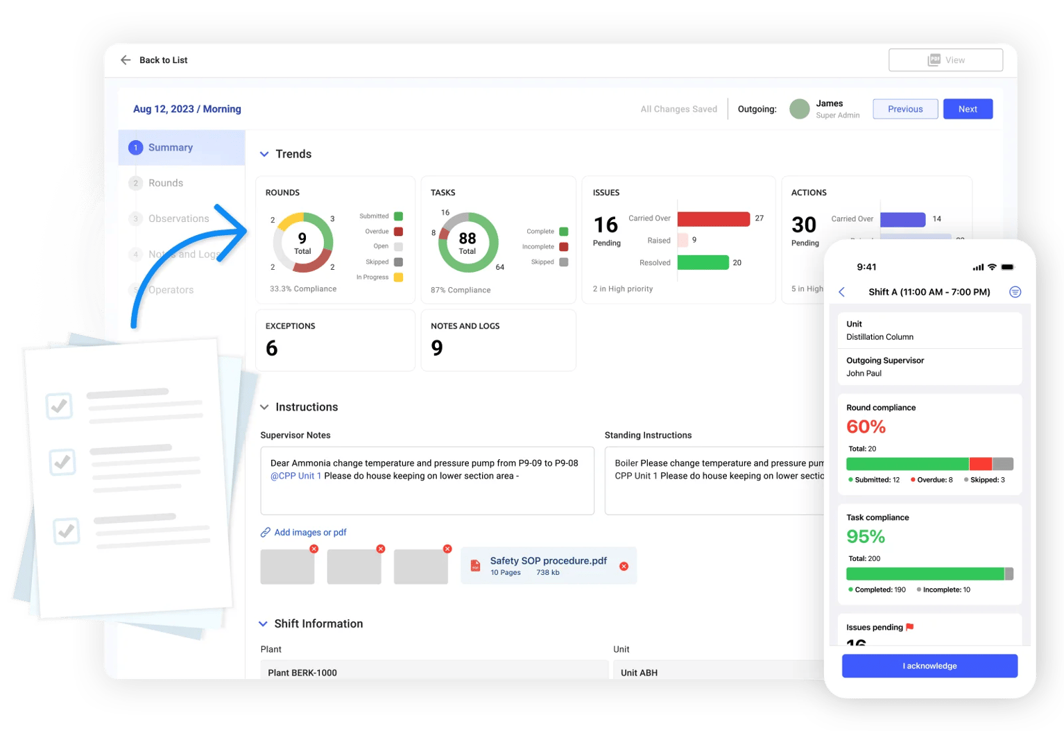 Digtal Shift handover