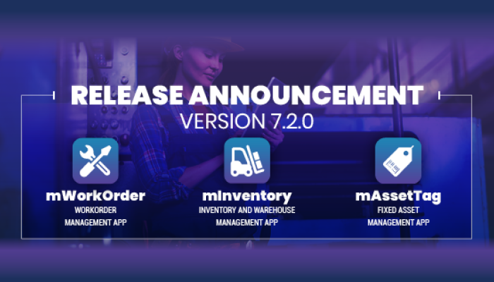 Release Announcement: mWorkOrder 7.2
