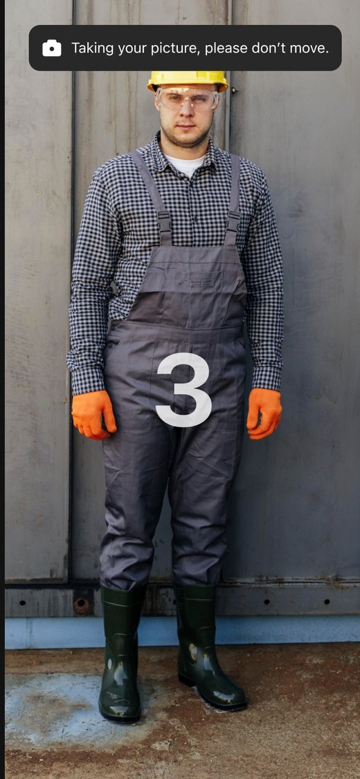 AI PPE verification at the job site, with a skipped scan alerting the permit issuer