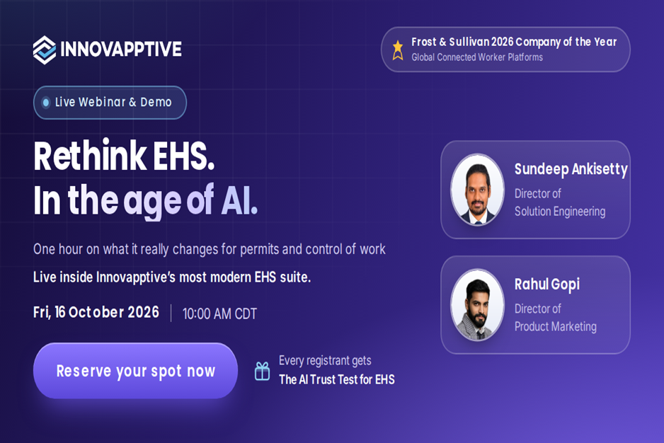 Rethink EHS. In the age of AI.